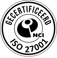 Gecertificeerd ISO 27001 - Zwart-Wit
