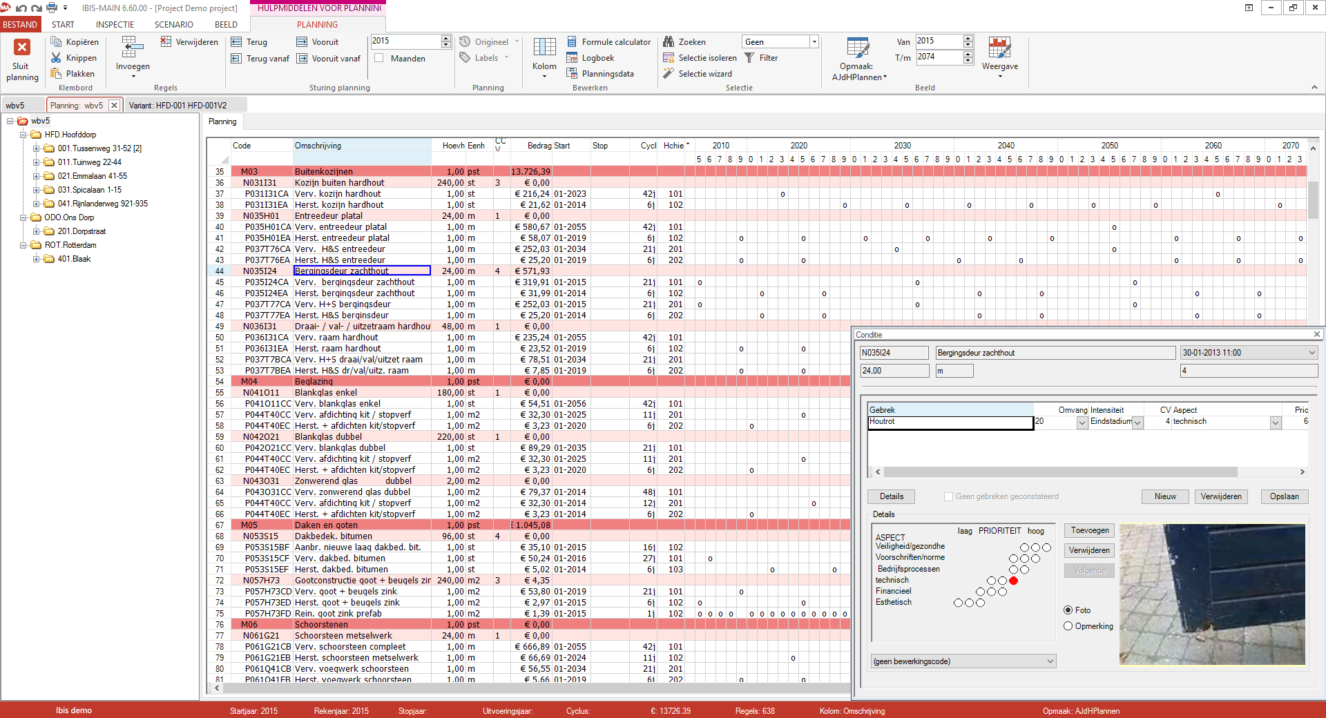 planning met conditie