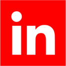 linkedin logo rood hubspot